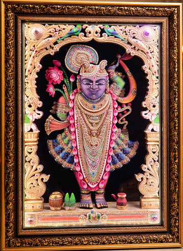 Shree-Nath ji sharad punam shringar live Charan Swaroop murti