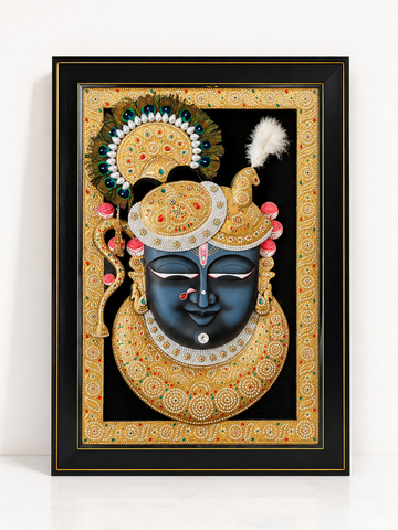 Shree-Nath ji mukharwind gold moorpankh