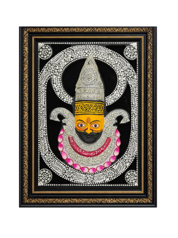 Shree Khatu Shyam Ji Silver Art Frame